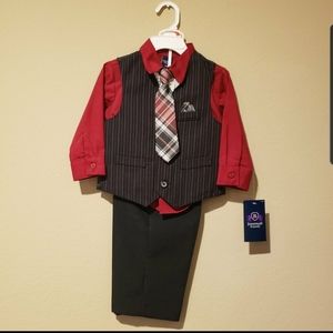 NWT Jonathan Strong Toddler's 4-Piece Vest/Slacks Set - 24 Month